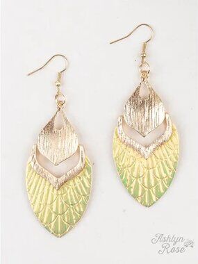 Swim Away with Me Metallic Drop Earrings